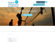 Tablet Screenshot of floreatchiropractic.com